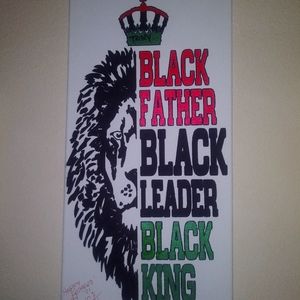 Black king wall decal